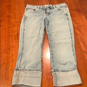 Old Navy cropped cuffed jeans